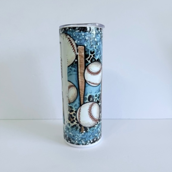 Baseball Mom 20oz Skinny Tumbler - Picture 4 of 4